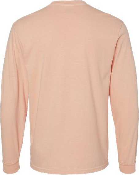 Comfort Colors 6014 Garment-Dyed Heavyweight Long Sleeve T-Shirt - Peachy&quot; - &quot;HIT a Double