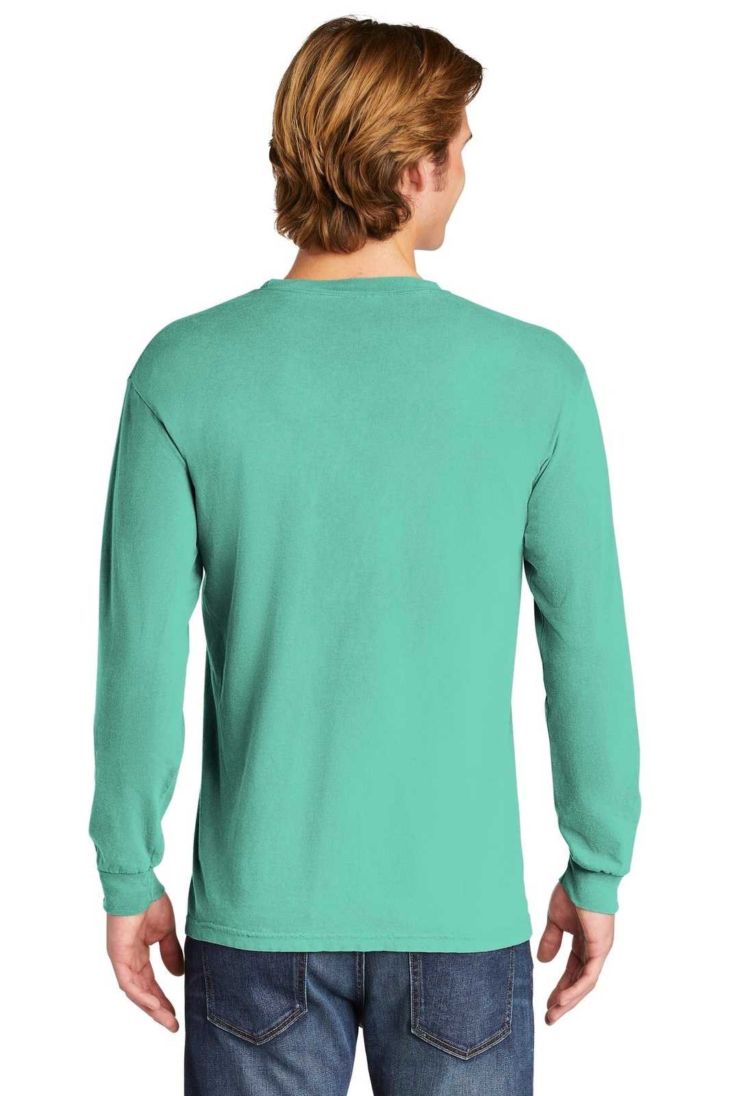 Comfort Colors 6014 Heavyweight Ring Spun Long Sleeve Tee - Chalky Mint - HIT a Double