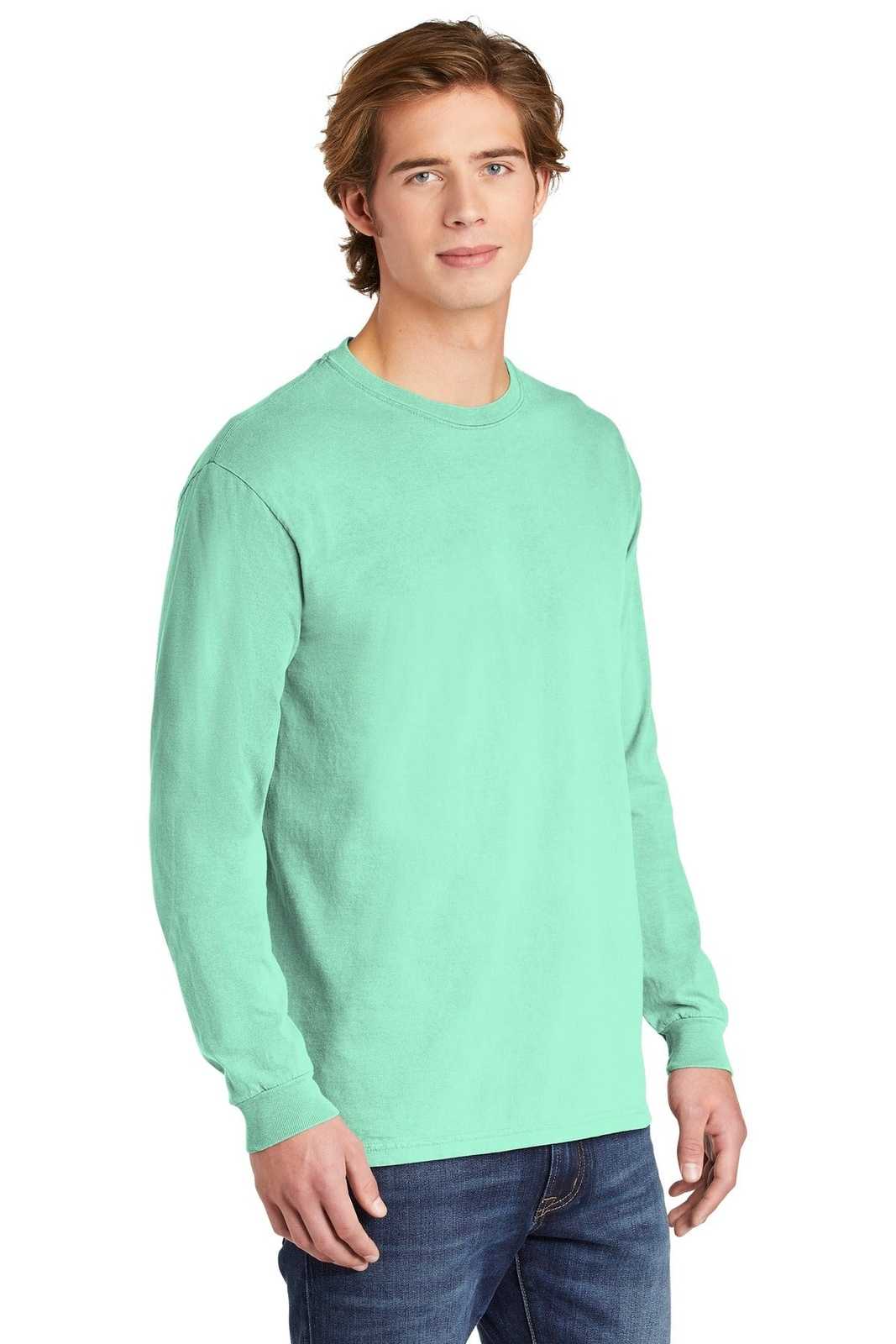 Comfort Colors 6014 Heavyweight Ring Spun Long Sleeve Tee - Island Reef - HIT a Double