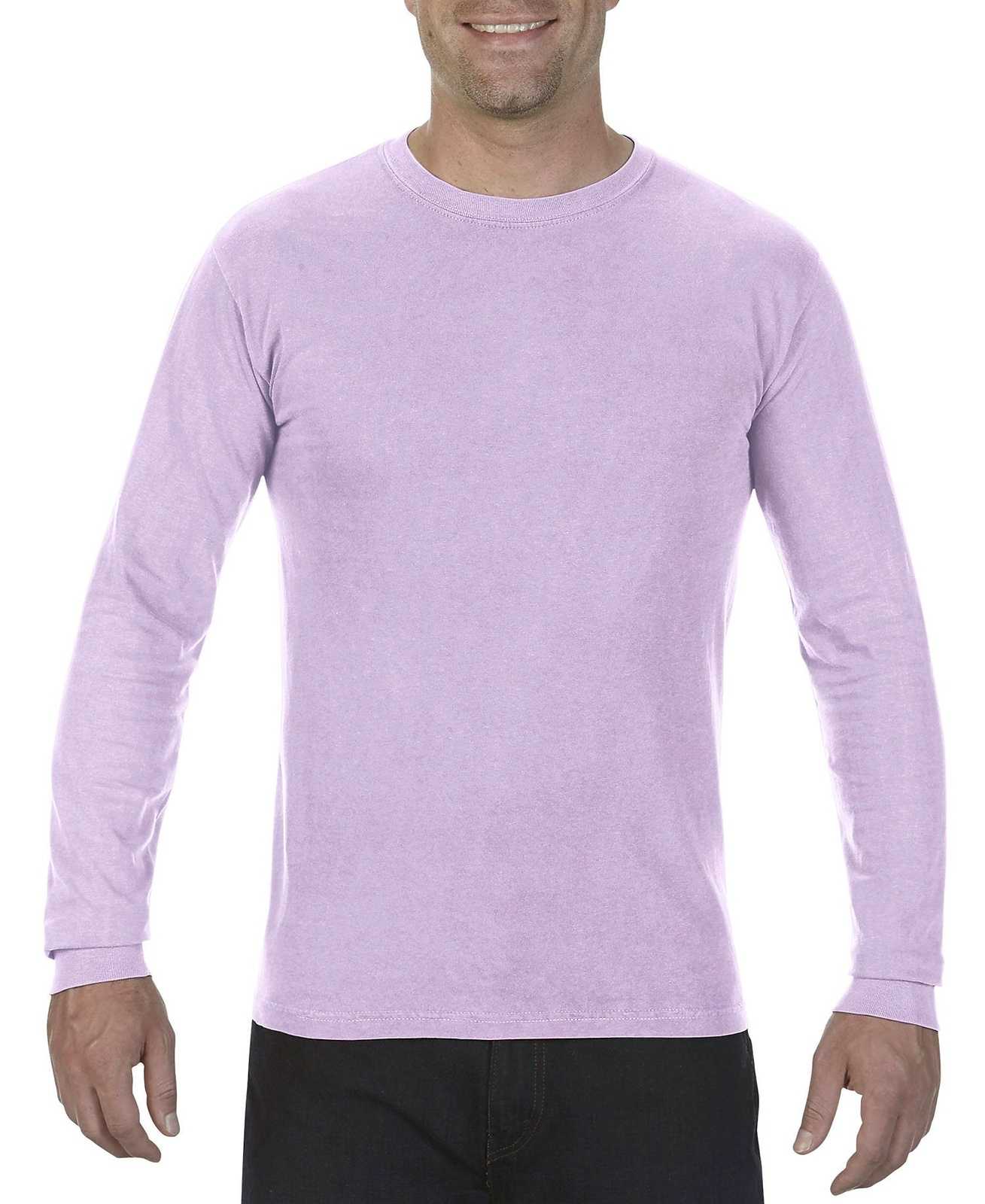 Comfort Colors 6014 Heavyweight Ring Spun Long Sleeve Tee - Orchid - HIT a Double