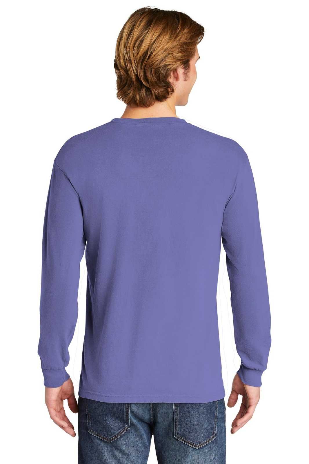 Comfort Colors 6014 Heavyweight Ring Spun Long Sleeve Tee - Violet - HIT a Double