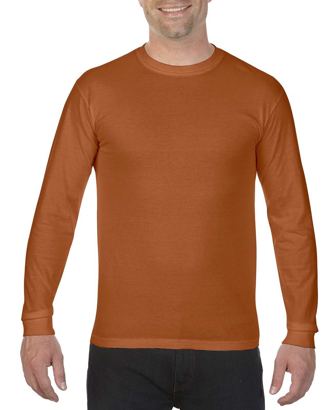 Comfort Colors 6014 Heavyweight Ring Spun Long Sleeve Tee - Yam - HIT a Double