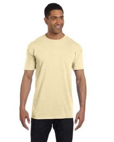 Comfort Colors 6030CC Adult Heavyweight Pocket T-Shirt - Banana - HIT a Double