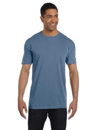 Comfort Colors 6030CC Adult Heavyweight Pocket T-Shirt - Blue Jean - HIT a Double