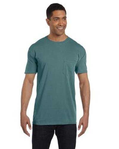 Comfort Colors 6030CC Adult Heavyweight Pocket T-Shirt - Blue Spruce - HIT a Double