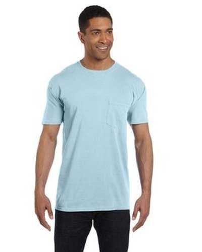 Comfort Colors 6030CC Adult Heavyweight Pocket T-Shirt - Chambray - HIT a Double