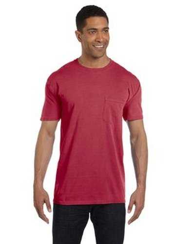 Comfort Colors 6030CC Adult Heavyweight Pocket T-Shirt - Chili - HIT a Double