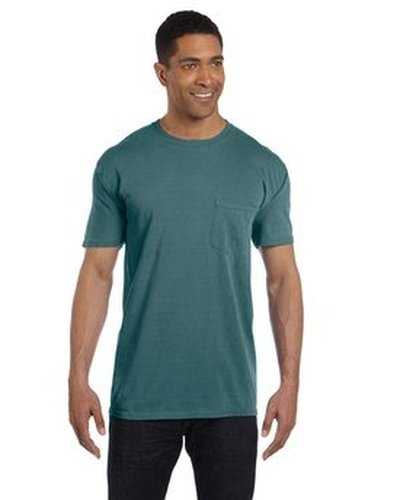 Comfort Colors 6030CC Adult Heavyweight Pocket T-Shirt - Emerald - HIT a Double