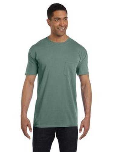 Comfort Colors 6030CC Adult Heavyweight Pocket T-Shirt - Ligheather Grayreen - HIT a Double