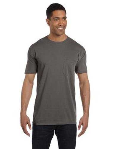 Comfort Colors 6030CC Adult Heavyweight Pocket T-Shirt - Pepper - HIT a Double