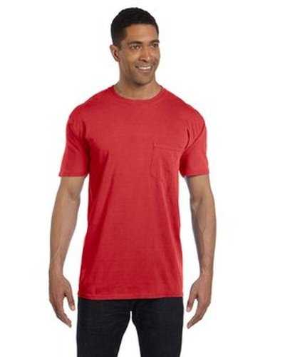 Comfort Colors 6030CC Adult Heavyweight Pocket T-Shirt - Red - HIT a Double