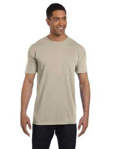 Comfort Colors 6030CC Adult Heavyweight Pocket T-Shirt - Sandstone - HIT a Double