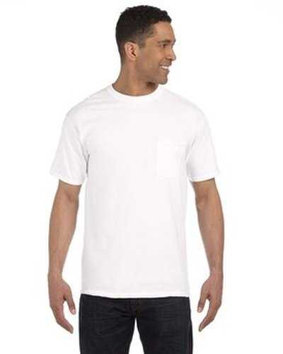 Comfort Colors 6030CC Adult Heavyweight Pocket T-Shirt - White - HIT a Double