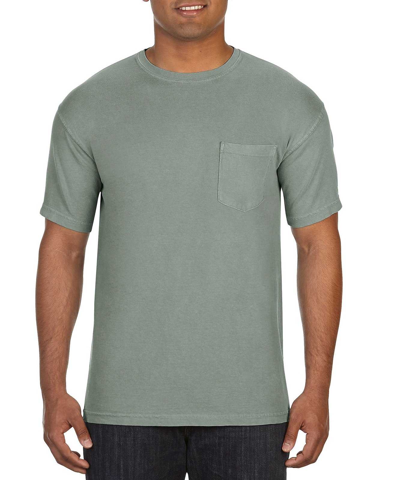 Comfort Colors 6030 Heavyweight Ring Spun Pocket Tee - Bay - HIT a Double