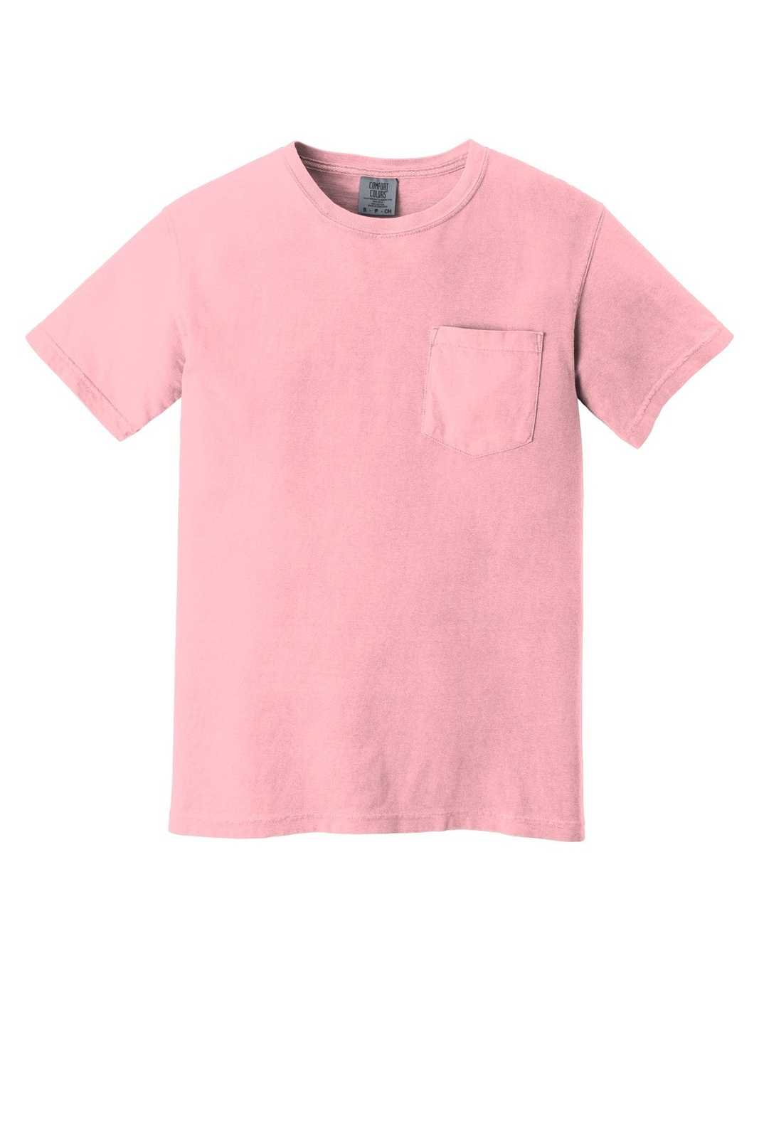 Comfort Colors 6030 Heavyweight Ring Spun Pocket Tee - Blossom - HIT a Double