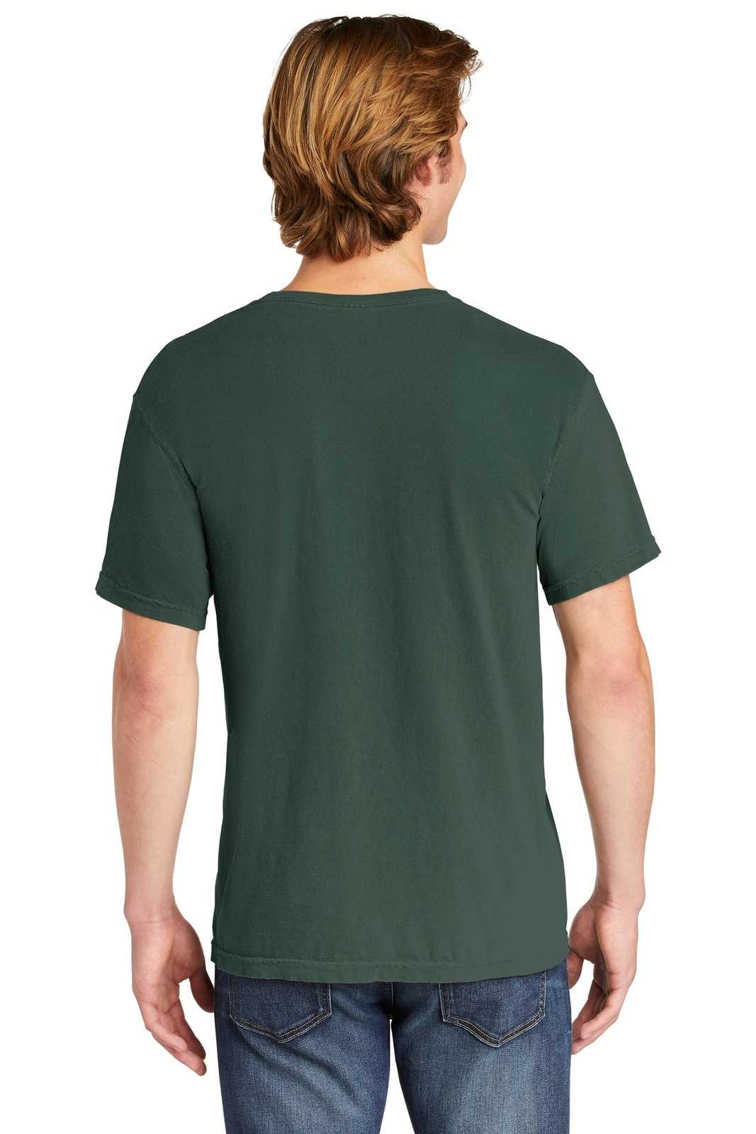 Comfort Colors 6030 Heavyweight Ring Spun Pocket Tee - Blue Spruce - HIT a Double