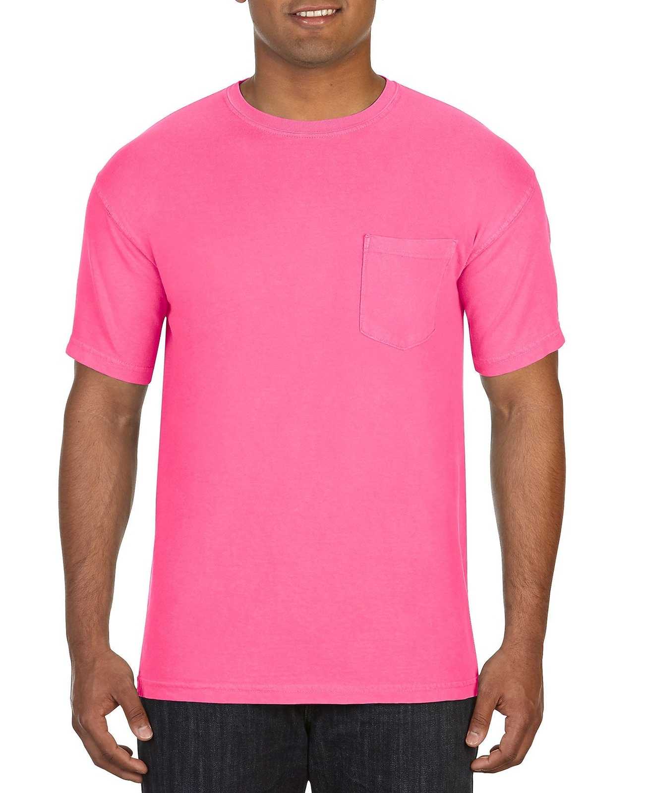 Comfort Colors 6030 Heavyweight Ring Spun Pocket Tee - Crunchberry - HIT a Double