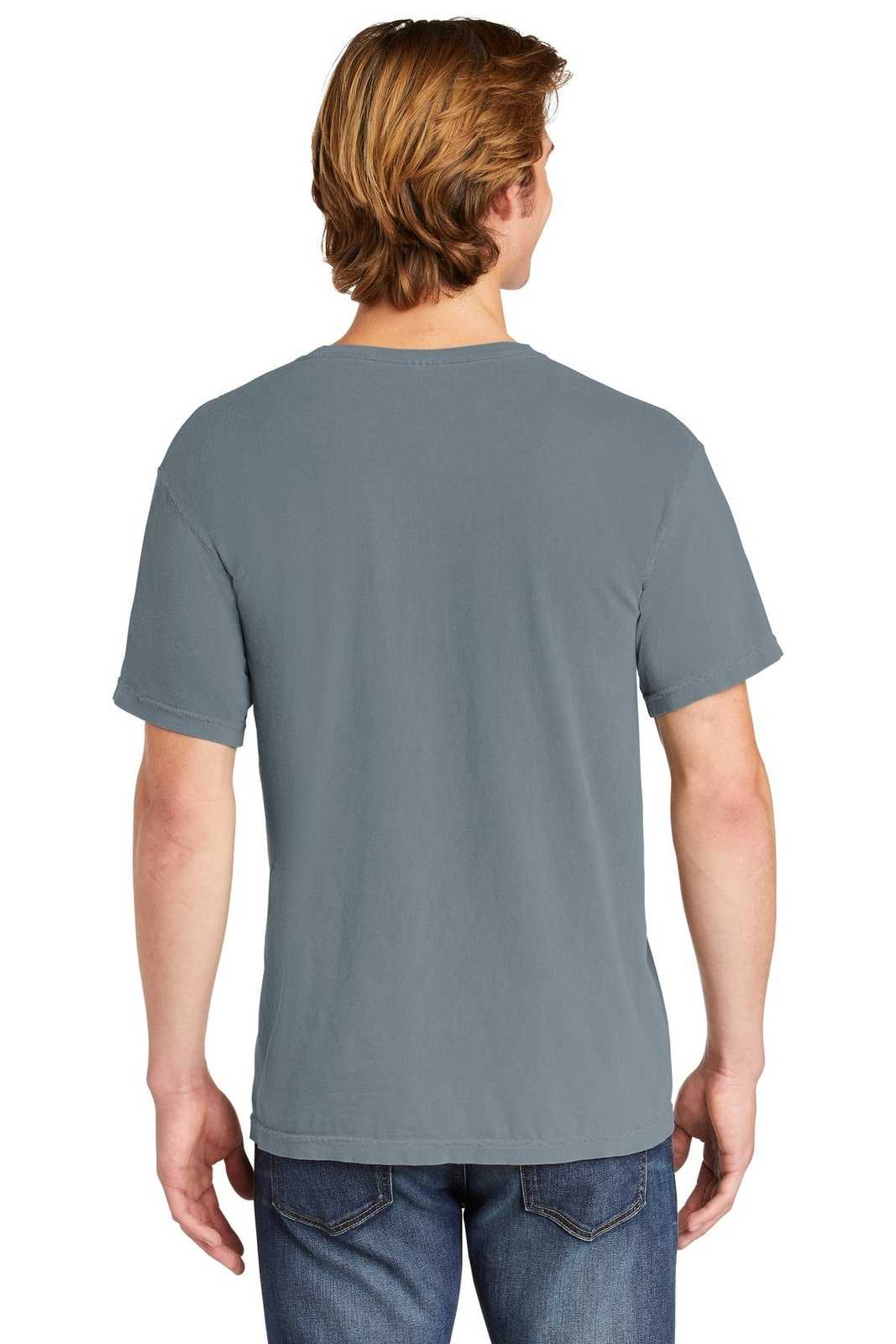 Comfort Colors 6030 Heavyweight Ring Spun Pocket Tee - Granite - HIT a Double
