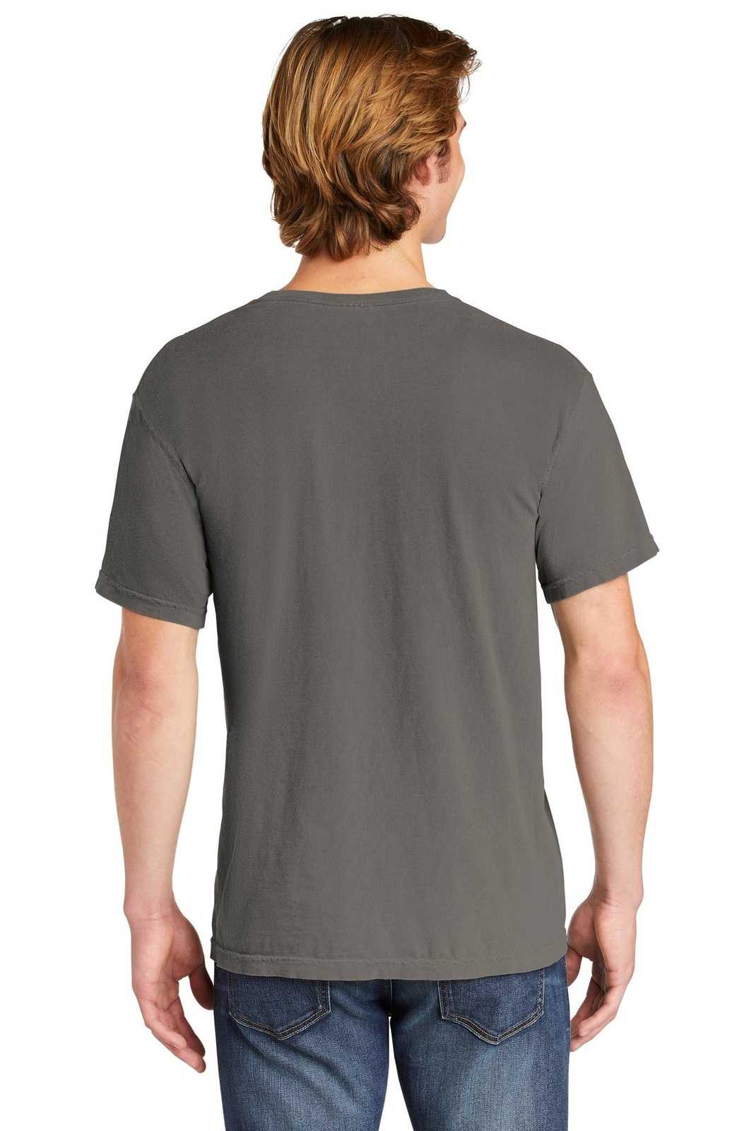 Comfort Colors 6030 Heavyweight Ring Spun Pocket Tee - Gray - HIT a Double