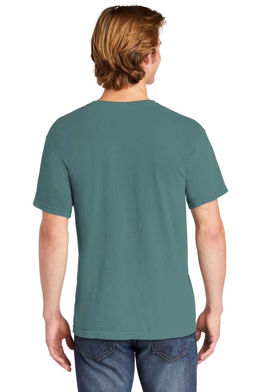 Comfort Colors 6030 Heavyweight Ring Spun Pocket Tee - Ice Blue - HIT a Double