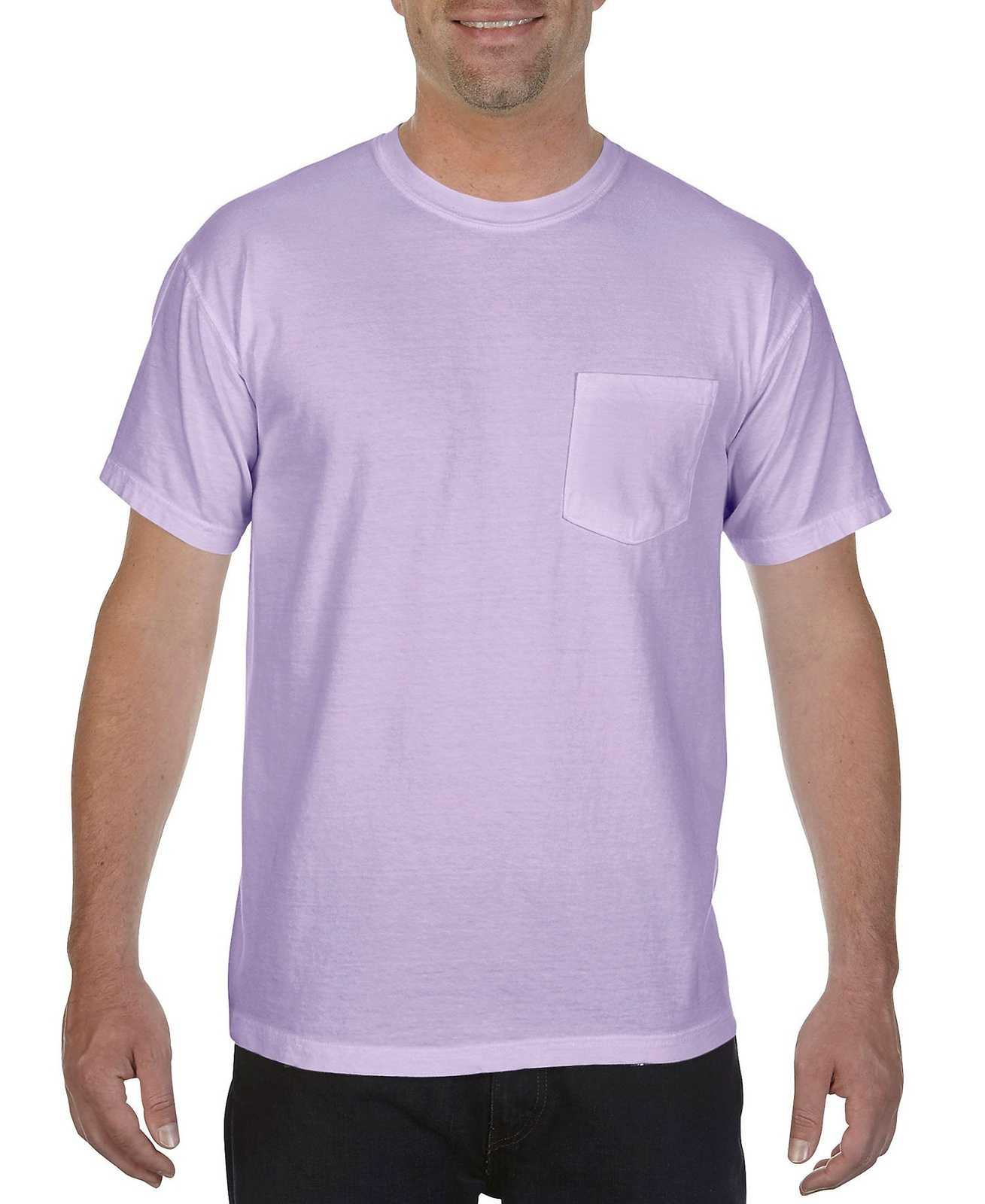 Comfort Colors 6030 Heavyweight Ring Spun Pocket Tee - Orchid - HIT a Double