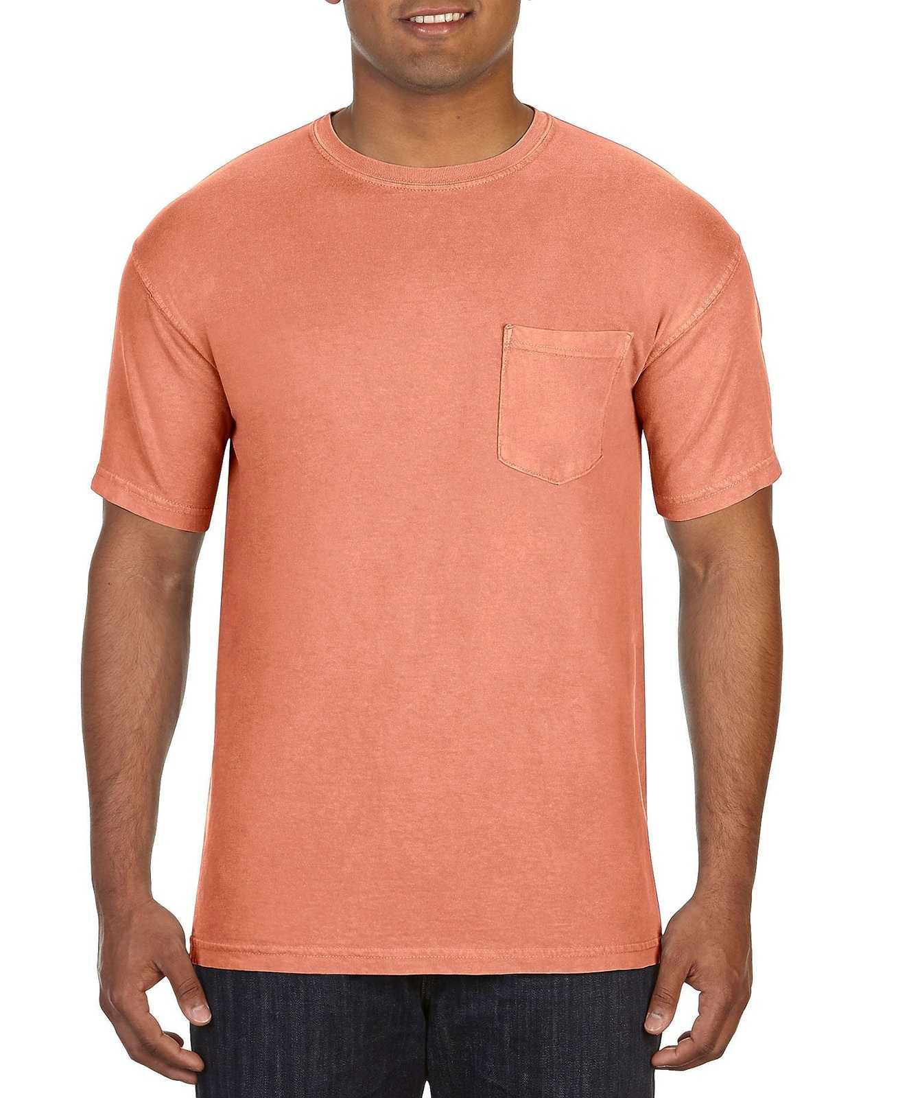 Comfort Colors 6030 Heavyweight Ring Spun Pocket Tee - Terracotta - HIT a Double