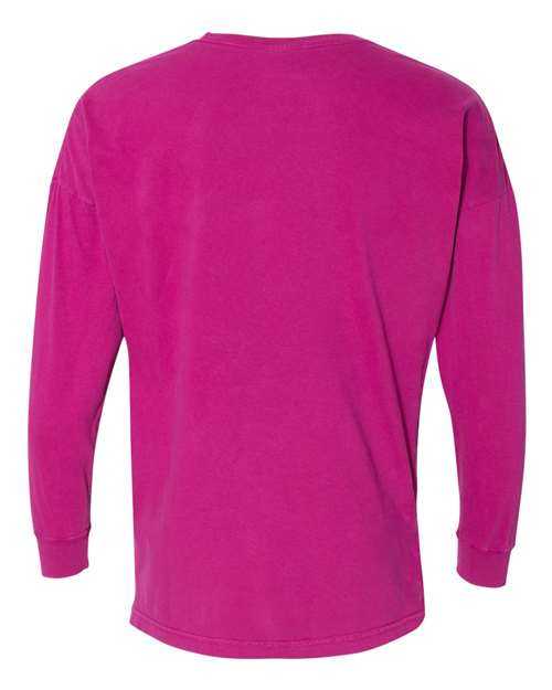 Comfort Colors 6054 Garment-Dyed Drop-Shoulder Long Sleeve T-Shirt - Boysenberry - HIT a Double