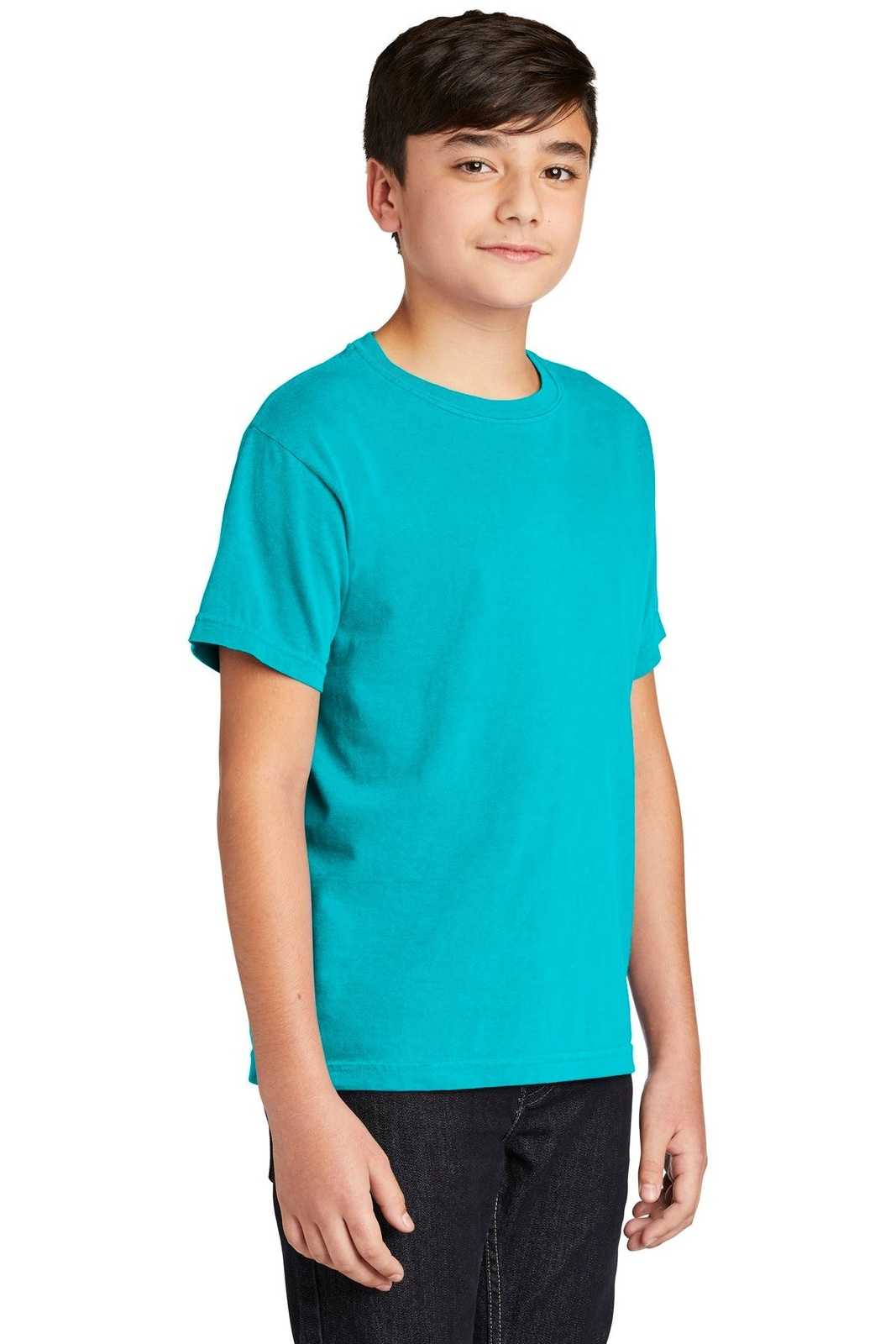 Comfort Colors 9018 Youth Midweight Ring Spun Tee - Blue - HIT a Double
