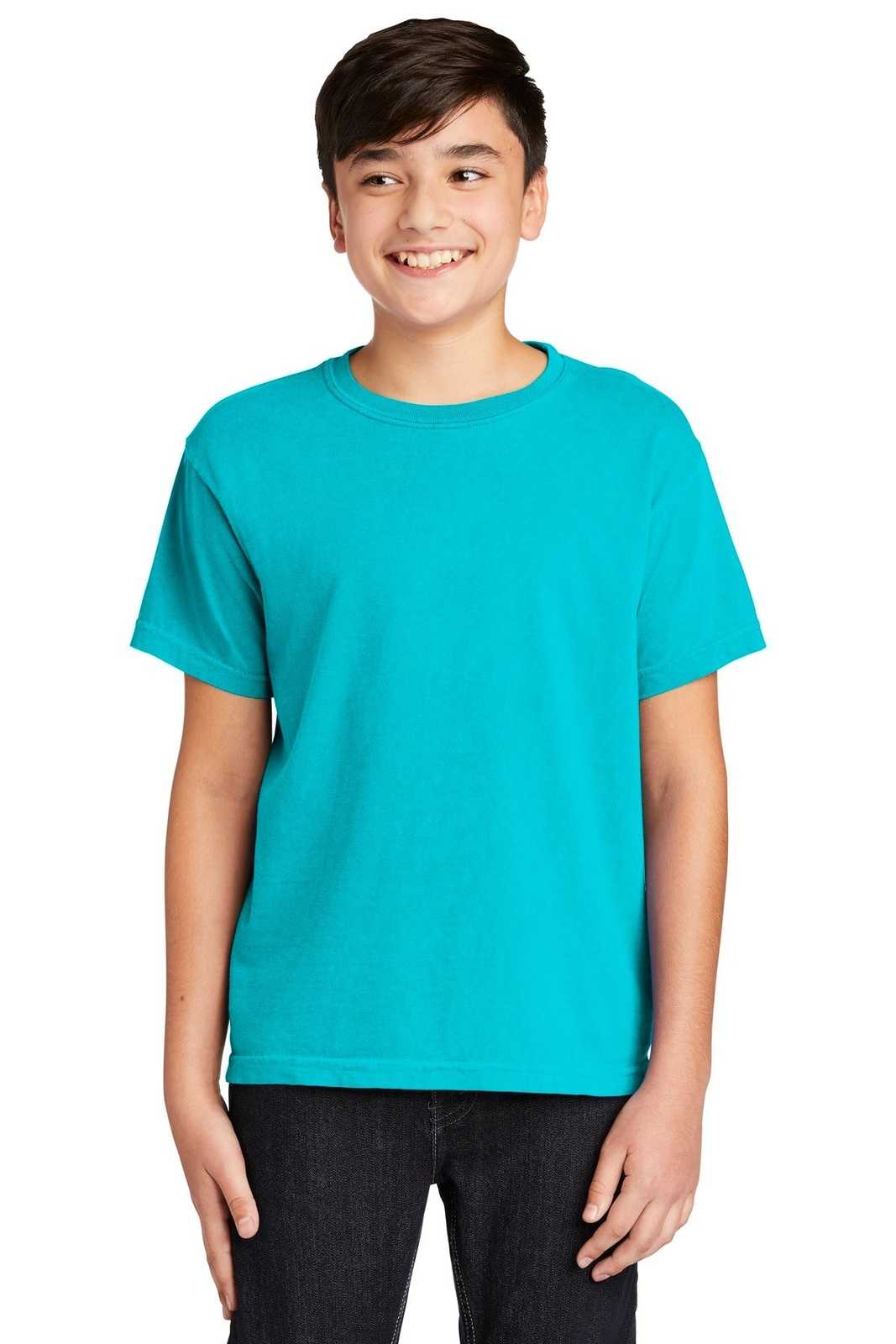 Comfort Colors 9018 Youth Midweight Ring Spun Tee - Blue - HIT a Double