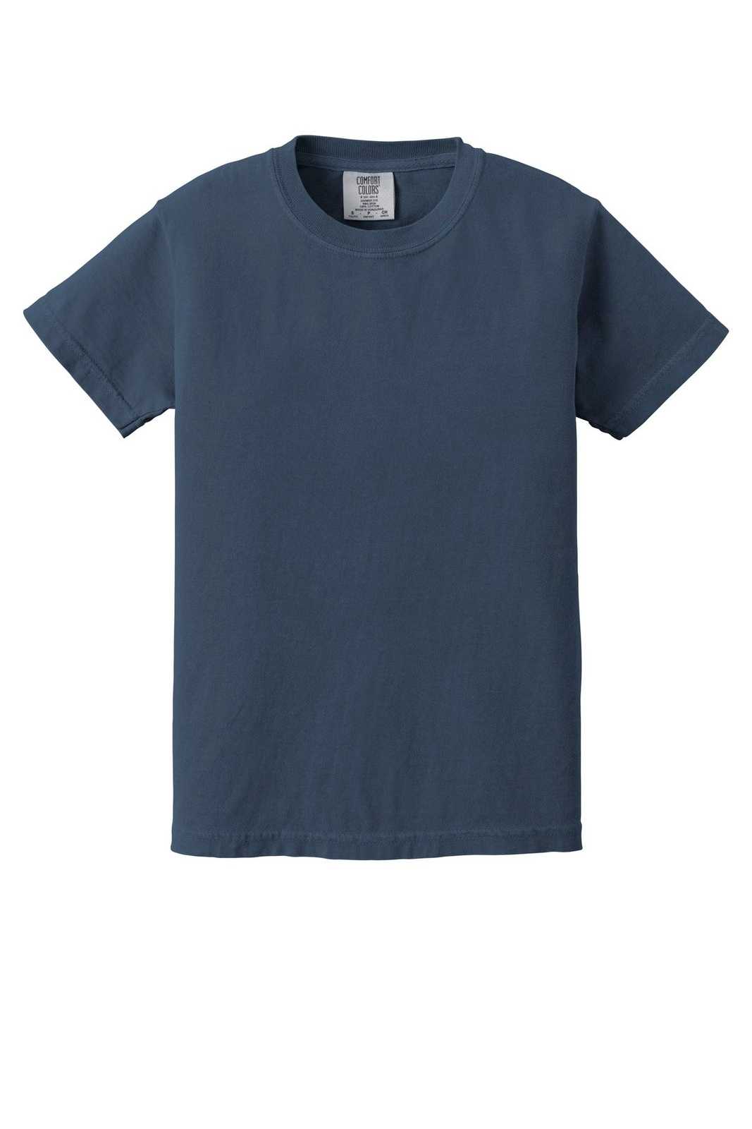 Comfort Colors 9018 Youth Midweight Ring Spun Tee - Blue Jean - HIT a Double