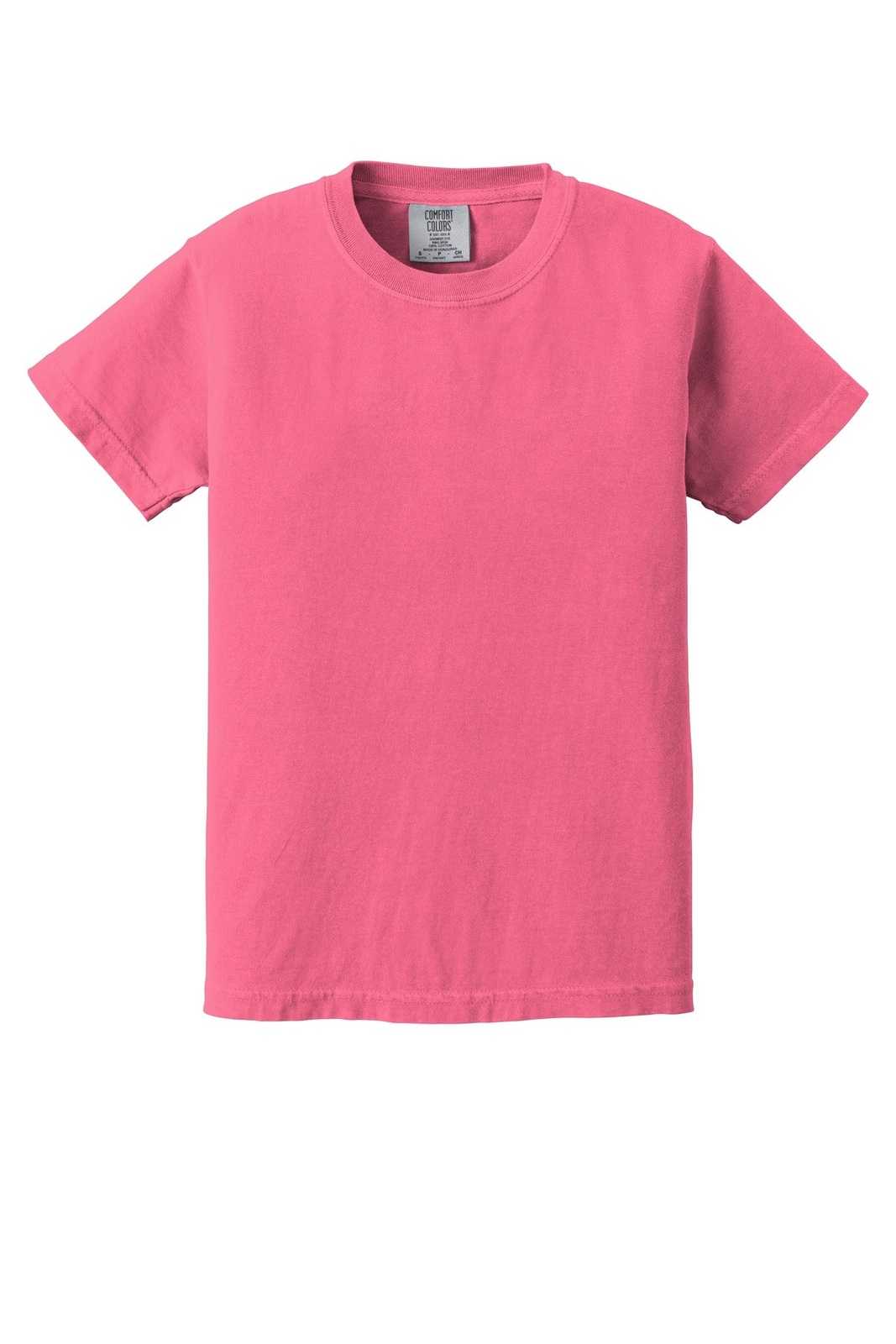 Comfort Colors 9018 Youth Midweight Ring Spun Tee - Crunchberry - HIT a Double