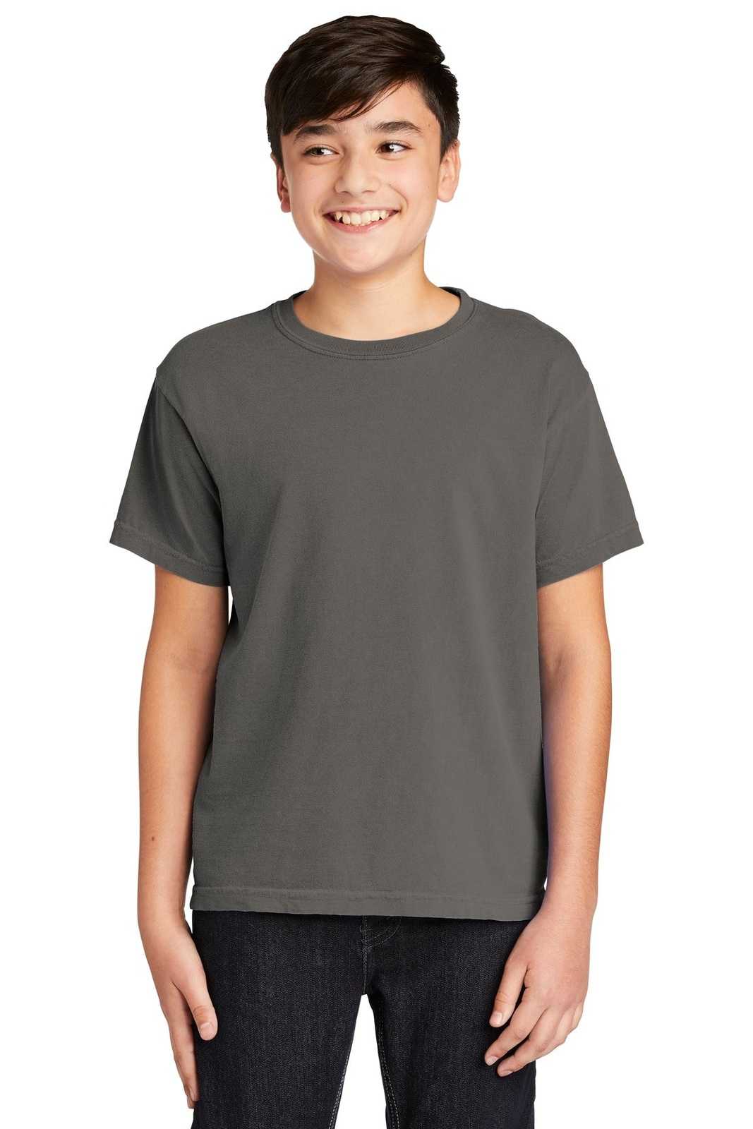 Comfort Colors 9018 Youth Midweight Ring Spun Tee - Gray - HIT a Double
