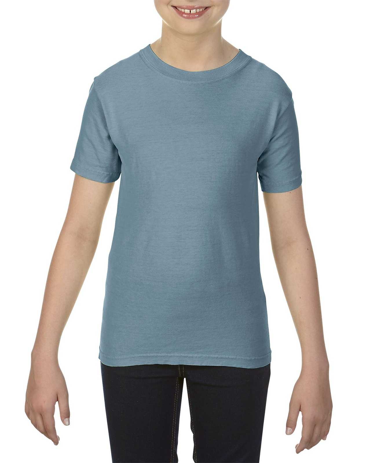 Comfort Colors 9018 Youth Midweight Ring Spun Tee - Ice Blue - HIT a Double