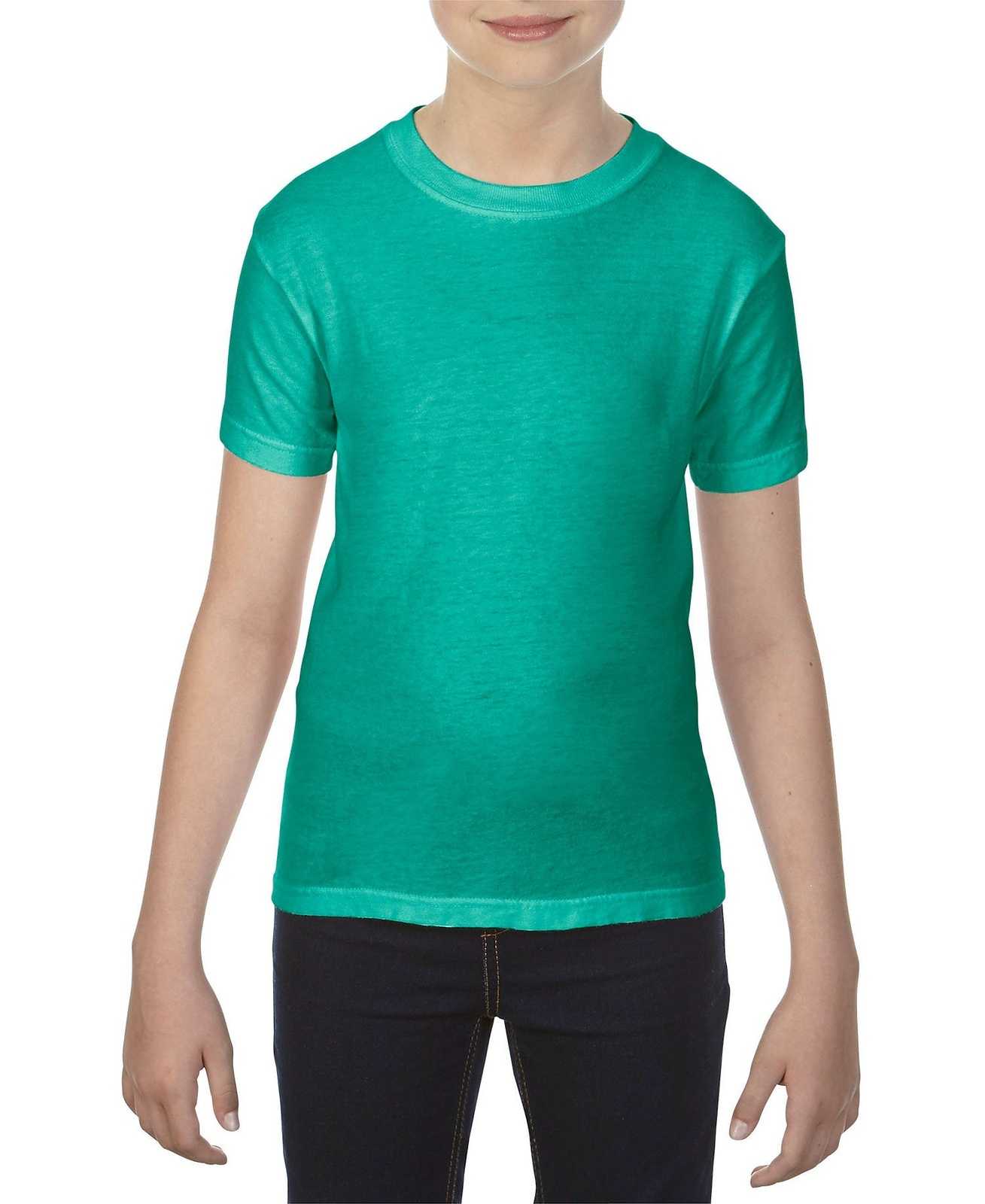 Comfort Colors 9018 Youth Midweight Ring Spun Tee - Island Green - HIT a Double