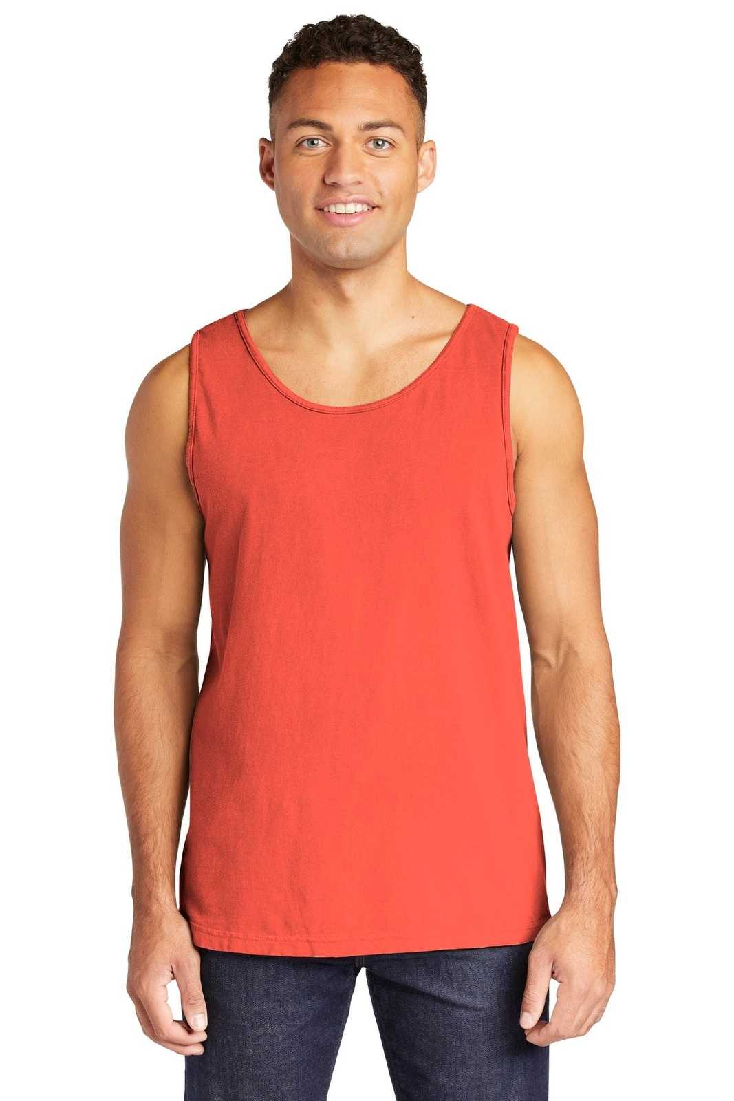 Comfort Colors 9360 Heavyweight Ring Spun Tank Top - Bright Salmon - HIT a Double