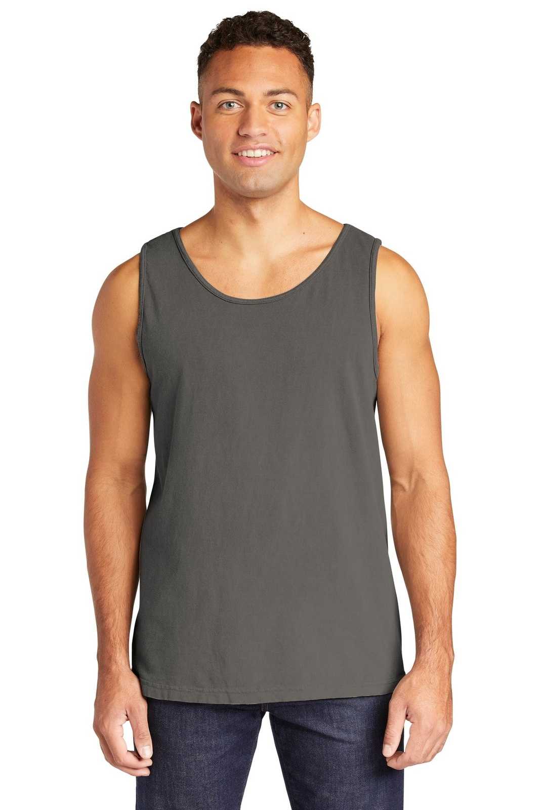 Comfort Colors 9360 Heavyweight Ring Spun Tank Top - Gray - HIT a Double