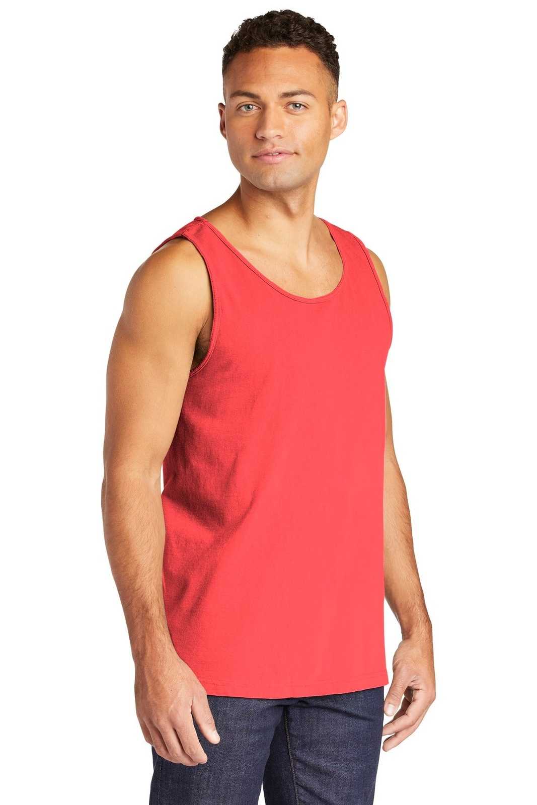 Comfort Colors 9360 Heavyweight Ring Spun Tank Top - Neon Red Orange - HIT a Double