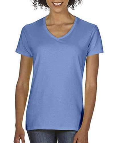 Comfort Colors C3199 Ladies&#39; Midweight V-Neck T-Shirt - Fluorescent True Blue - HIT a Double