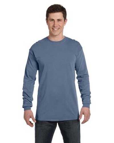Comfort Colors C6014 Adult Heavyweight Long-Sleeve T-Shirt - Blue Jean - HIT a Double