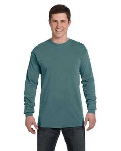 Comfort Colors C6014 Adult Heavyweight Long-Sleeve T-Shirt - Blue Spruce - HIT a Double