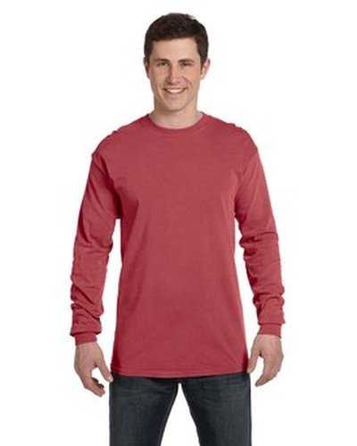 Comfort Colors C6014 Adult Heavyweight Long-Sleeve T-Shirt - Brick - HIT a Double