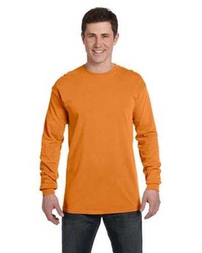 Comfort Colors C6014 Adult Heavyweight Long-Sleeve T-Shirt - Burnt Orange - HIT a Double