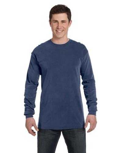 Comfort Colors C6014 Adult Heavyweight Long-Sleeve T-Shirt - China Blue - HIT a Double