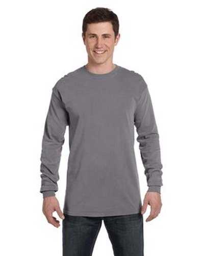 Comfort Colors C6014 Adult Heavyweight Long-Sleeve T-Shirt - Graphite - HIT a Double