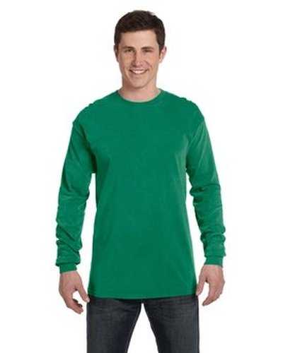 Comfort Colors C6014 Adult Heavyweight Long-Sleeve T-Shirt - Grass - HIT a Double