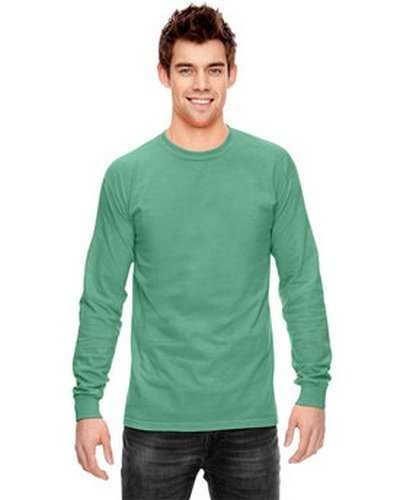 Comfort Colors C6014 Adult Heavyweight Long-Sleeve T-Shirt - Islandark Grayeen - HIT a Double