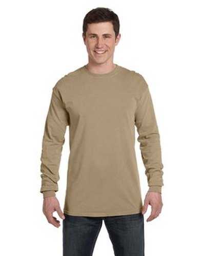 Comfort Colors C6014 Adult Heavyweight Long-Sleeve T-Shirt - Khaki - HIT a Double