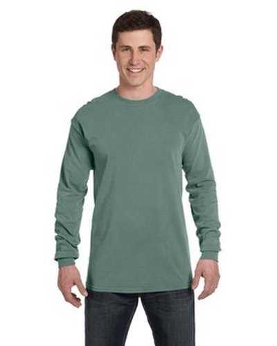 Comfort Colors C6014 Adult Heavyweight Long-Sleeve T-Shirt - Ligheather Grayreen - HIT a Double