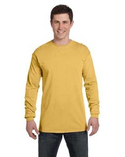 Comfort Colors C6014 Adult Heavyweight Long-Sleeve T-Shirt - Mustard - HIT a Double