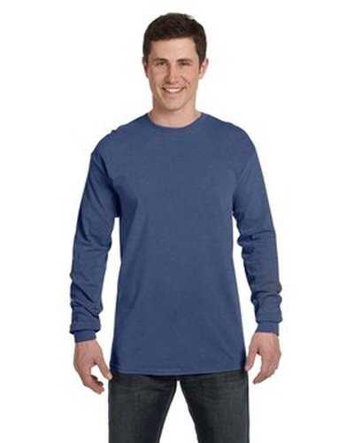 Comfort Colors C6014 Adult Heavyweight Long-Sleeve T-Shirt - Navy - HIT a Double